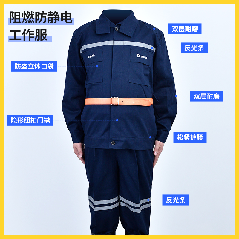 阻燃防静电工作服（蓝）